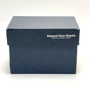 VTG Richmond Times Dispatch Recipe Box Recipe Cards & Dividers Cardboard File